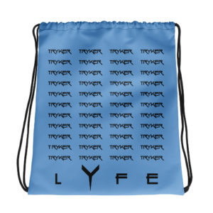 Tryker Lyfe Scroll Drawstring Bag (Lt. Blue)