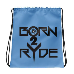 Tryker Lyfe Born 2 Ryde Drawstring Bag (Lt. Blue)