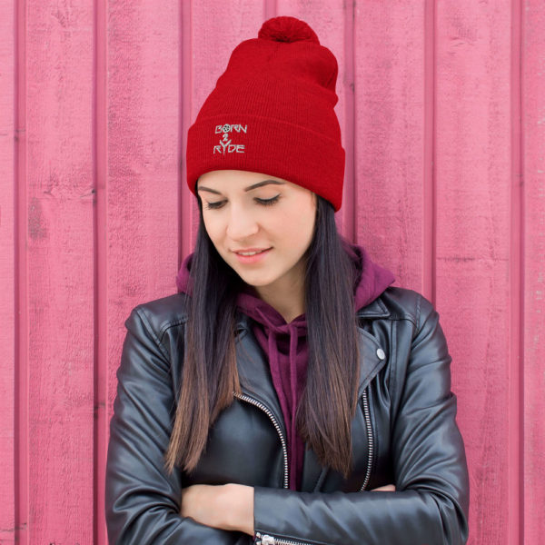 Born 2 Ryde Pom-Pom Beanie - Image 5
