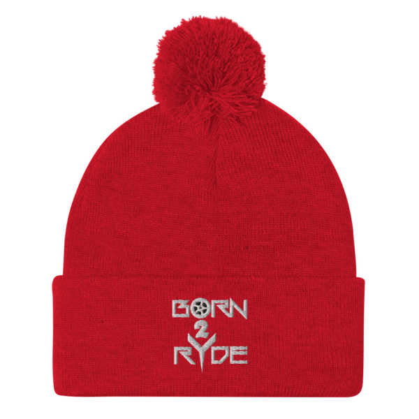 Born 2 Ryde Pom-Pom Beanie - Image 4