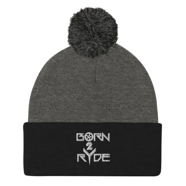 Born 2 Ryde Pom-Pom Beanie - Image 3